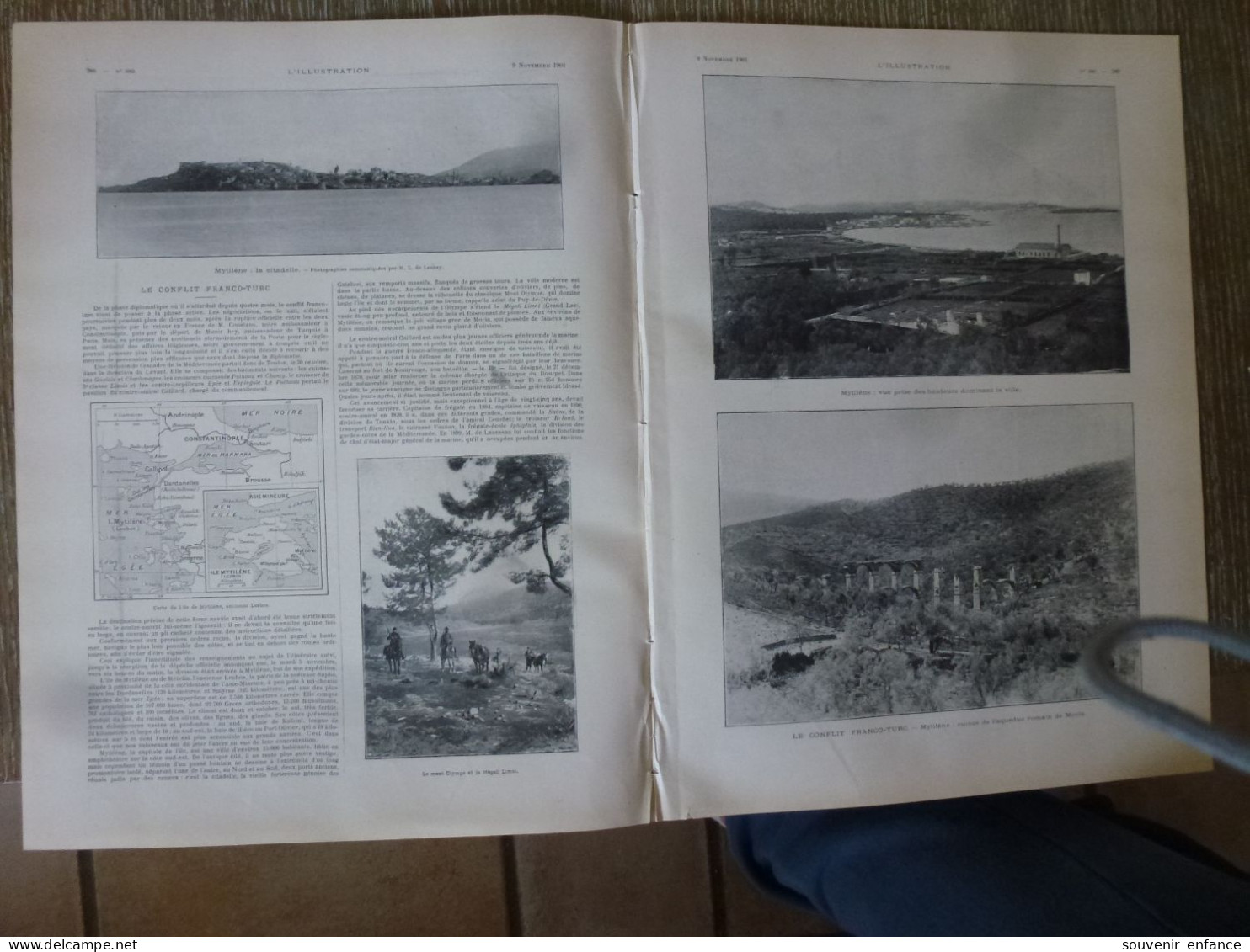 L'Illustration Novembre 1901 Contre Amiral CaillardConflit Franco Turc Mytilène Nedjo Marché De L'Or - L'Illustration