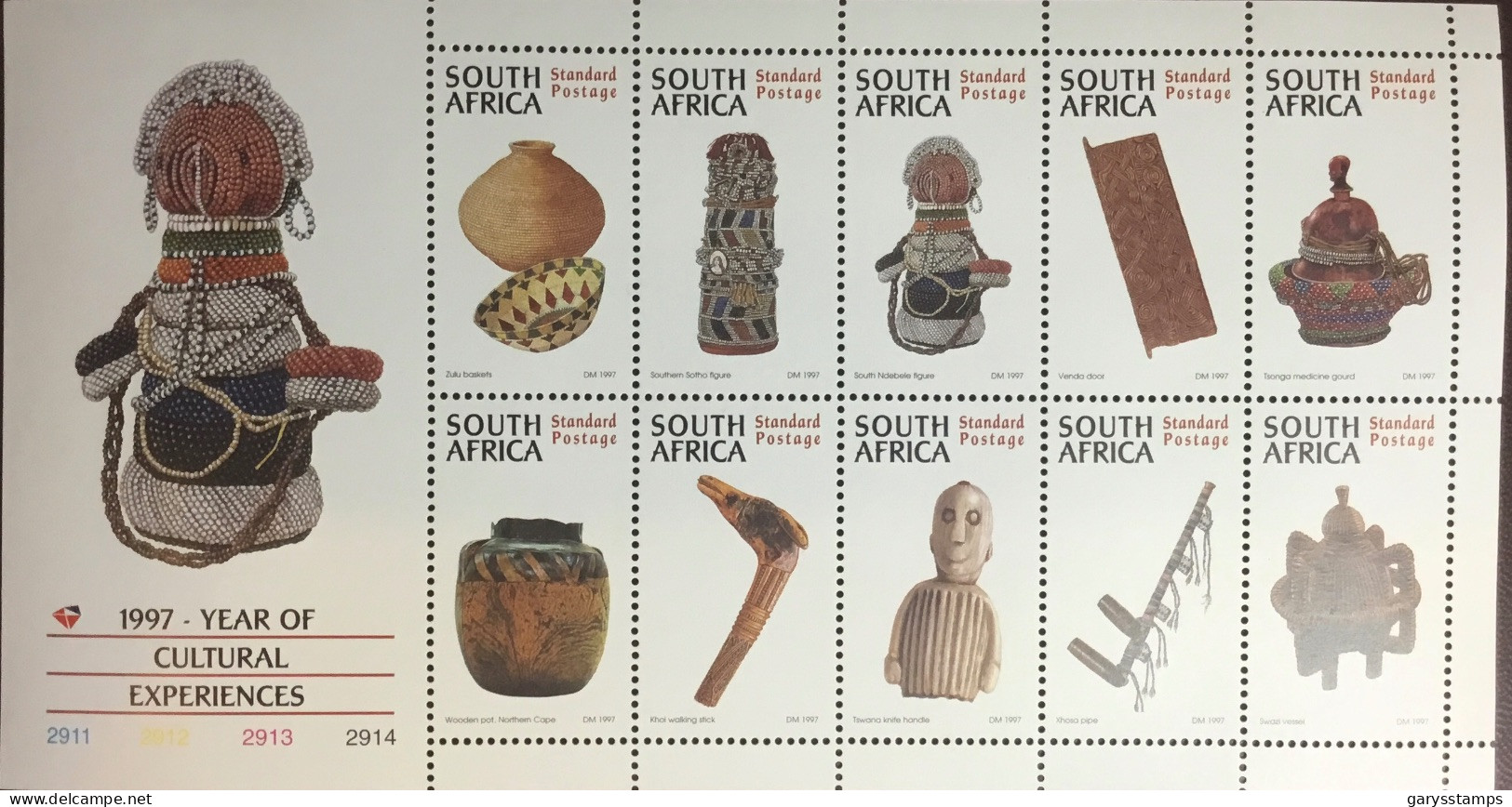 South Africa 1997 Cultural Experiences Sheetlet MNH - Unused Stamps