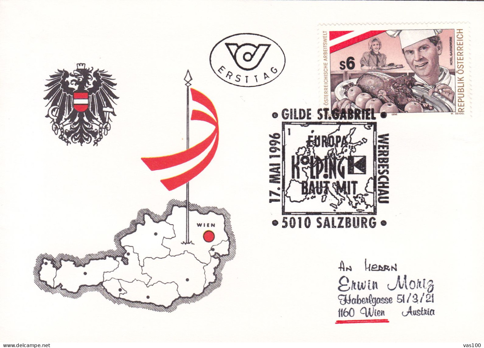 Austria / Oesterreich 1996 Europa Cept FDC,6X COVERS