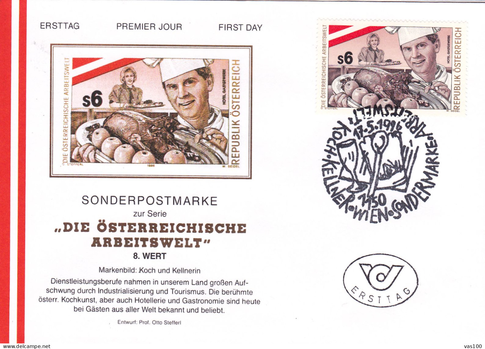 Austria / Oesterreich 1996 Europa Cept FDC,6X COVERS