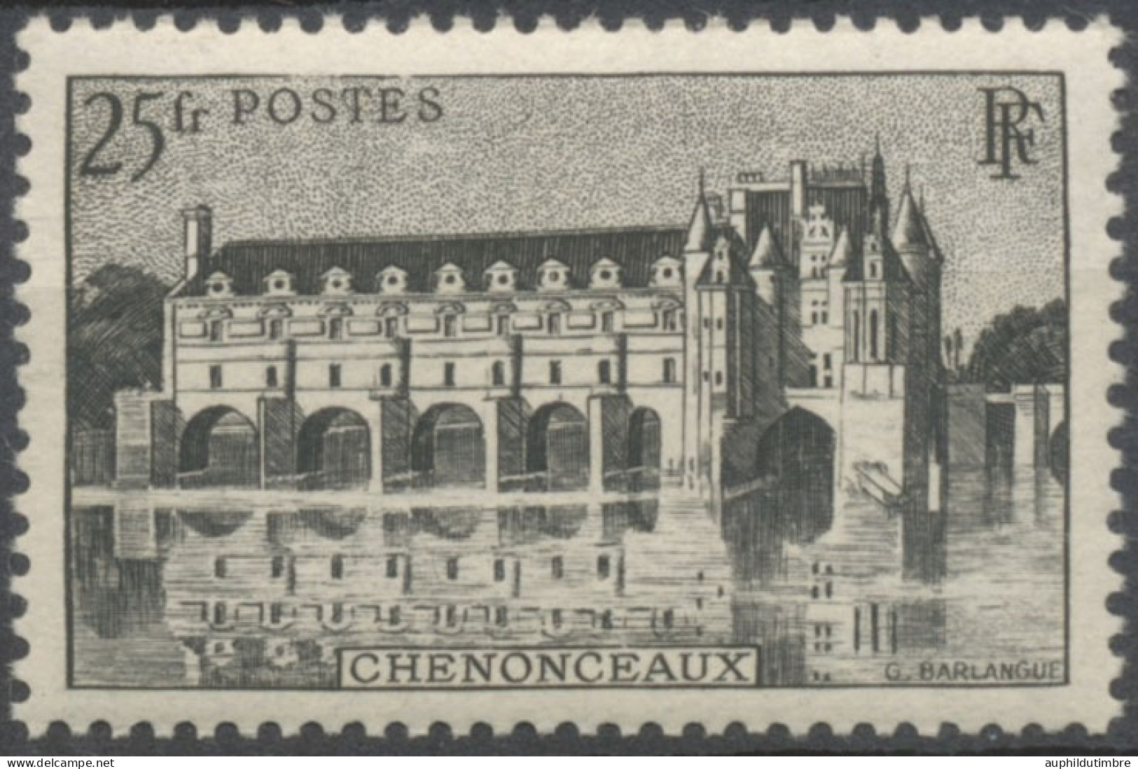 Château De Chenonceaux. 25f. Noir Neuf Luxe ** Y611 - Unused Stamps