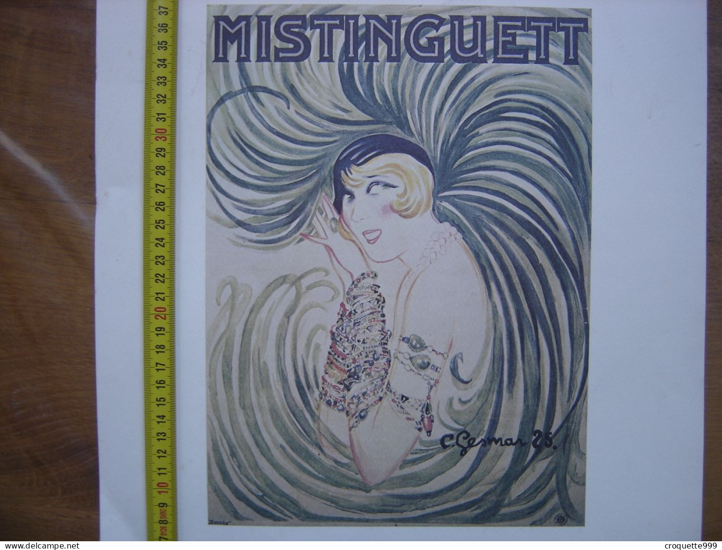 Reproduction Affiche 1925 MISTINGUETT Par C Gesmar - Posters