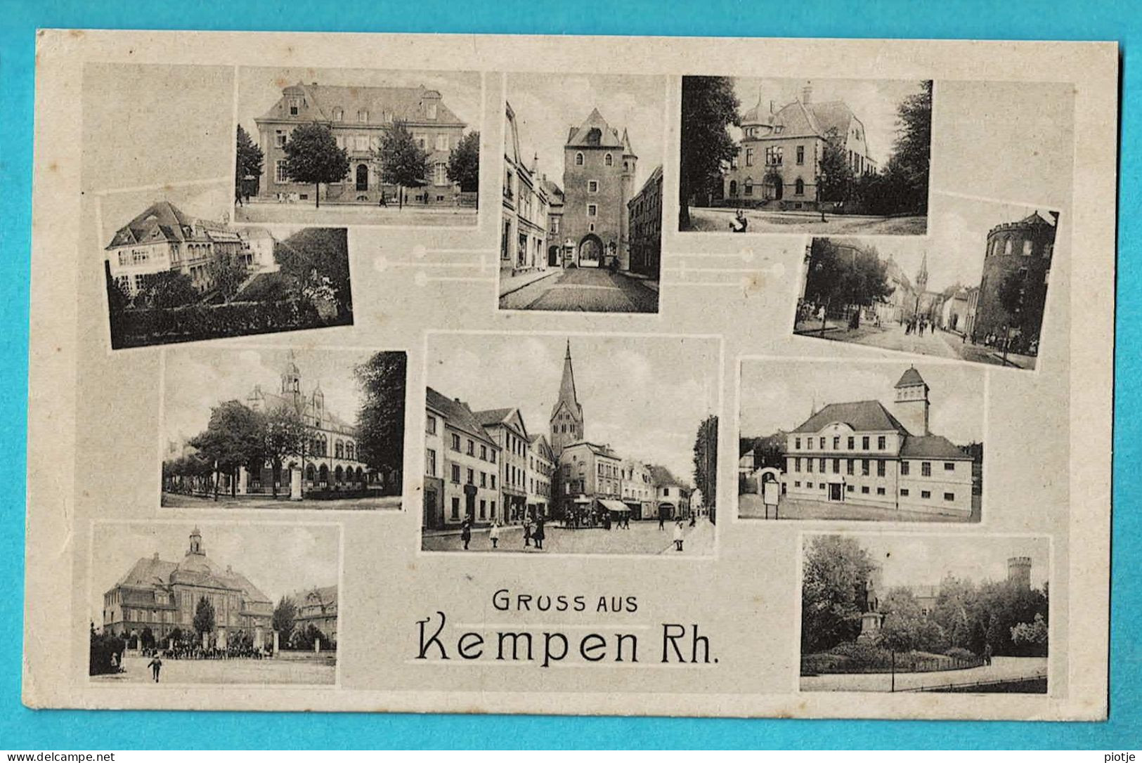 * Kempen Rh. - Heinsberg (Nordrhein Westfalen - Deutschland) * (J. Krapohl) Gruss Aus, Kirche, Chateau, Old, Rare - Heinsberg