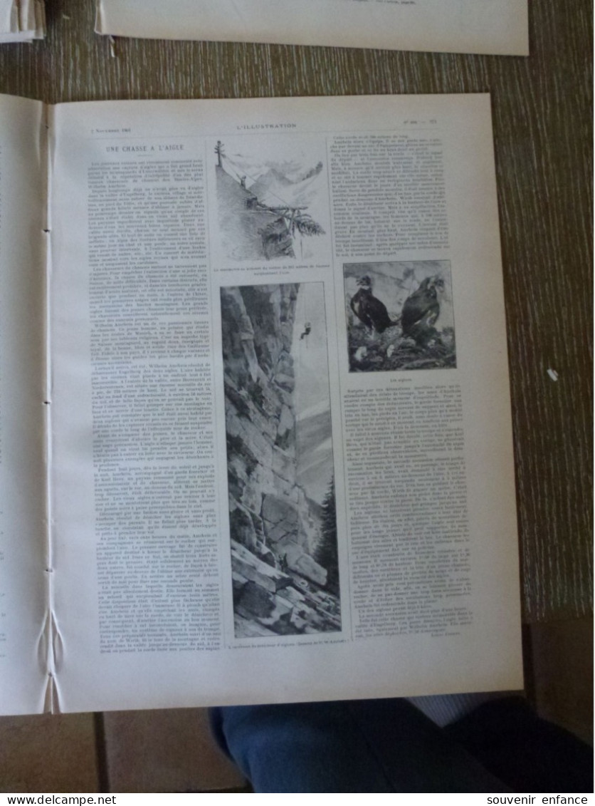 L'Illustration Novembre 1901 Madagascar Sépulture D'un Chef Chasse à L'Aigle Morsott Musolino - L'Illustration