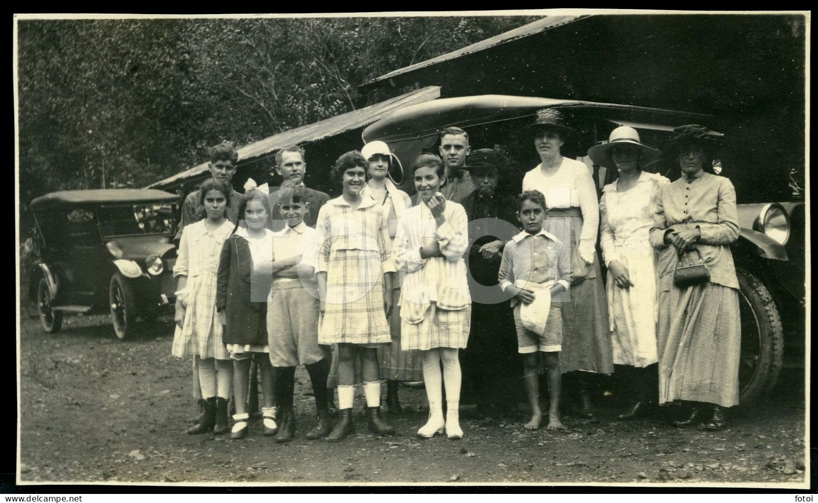 3 PHOTOS SET 1919 AMATEUR PHOTO FOTO HAWAIIAN ROCHA FAMILY HAWAII CAR AMERICAN RAILWAY EXPRESS SCHROEDERS ADV USA - América