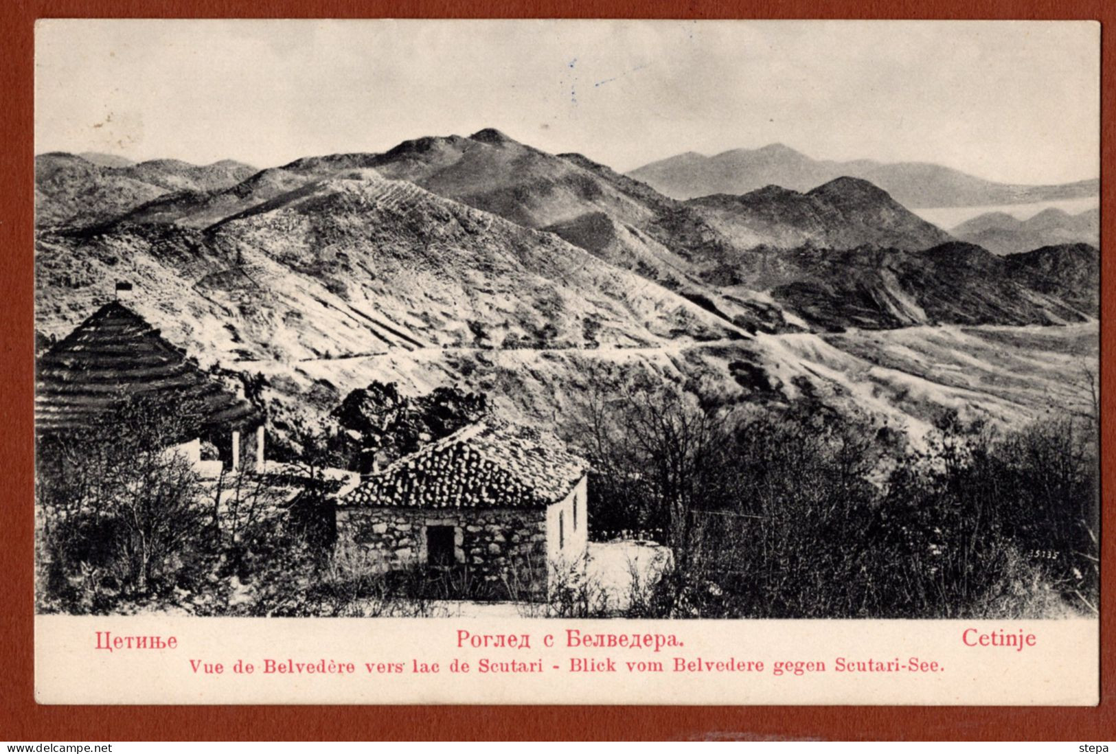 MONTENEGRO, BELVEDERE, VIEW OF LAKE SKADAR, PPCARD RARE!!!!!! - Montenegro