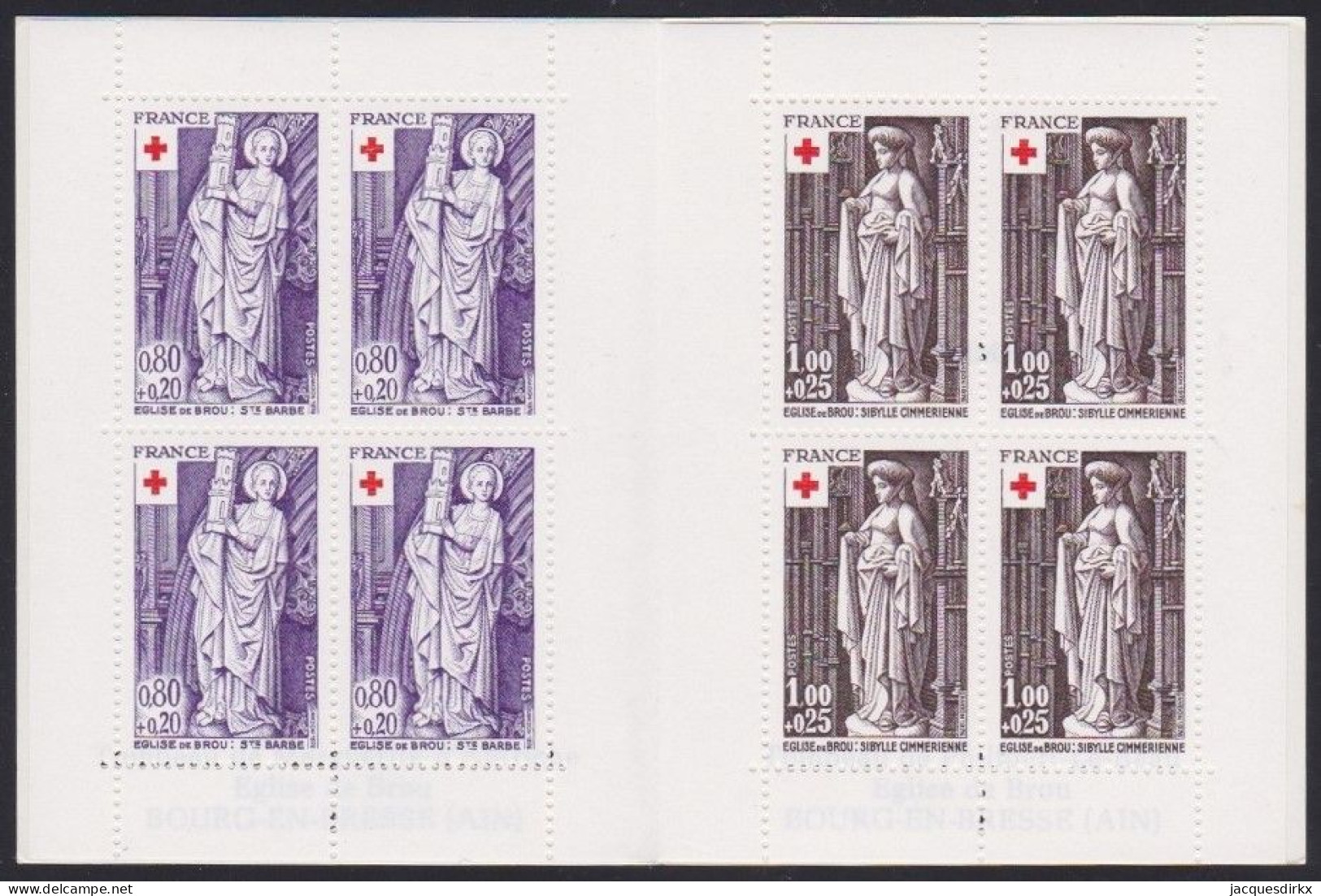 France  .  Y&T   .   10 Carnets (10 Scans, Plié Au Millieu)   .    **    .     Neuf Avec Gomme Et SANS Charnière - Red Cross