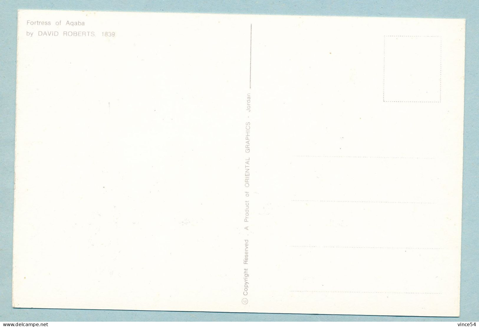 Fortress Of Aqaba By DAVID ROBERTS 1839 - Jordan