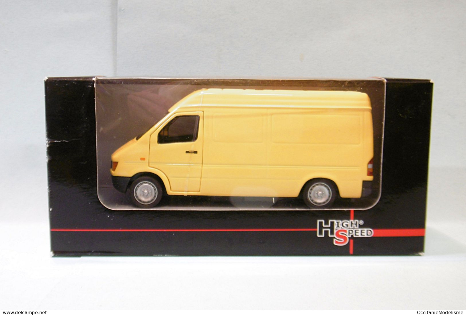 High Speed - MERCEDES BENZ SPRINTER Jaune Réf. HF9182W BO 1/43 - Otros & Sin Clasificación