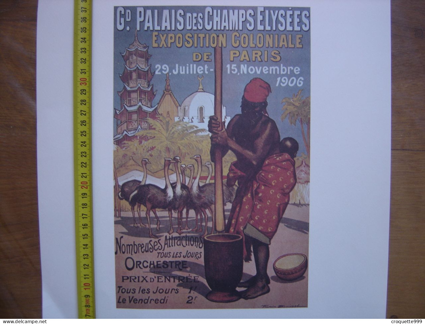 Reproduction Affiche 1906 EXPOSITION COLONIALE DE PARIS - Posters