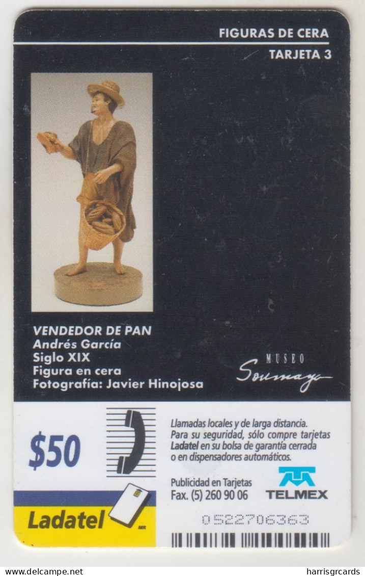 MEXICO - T3 Vendedor De Pan, 50 $ Mexican Peso, Chip:OB1 , Used - México