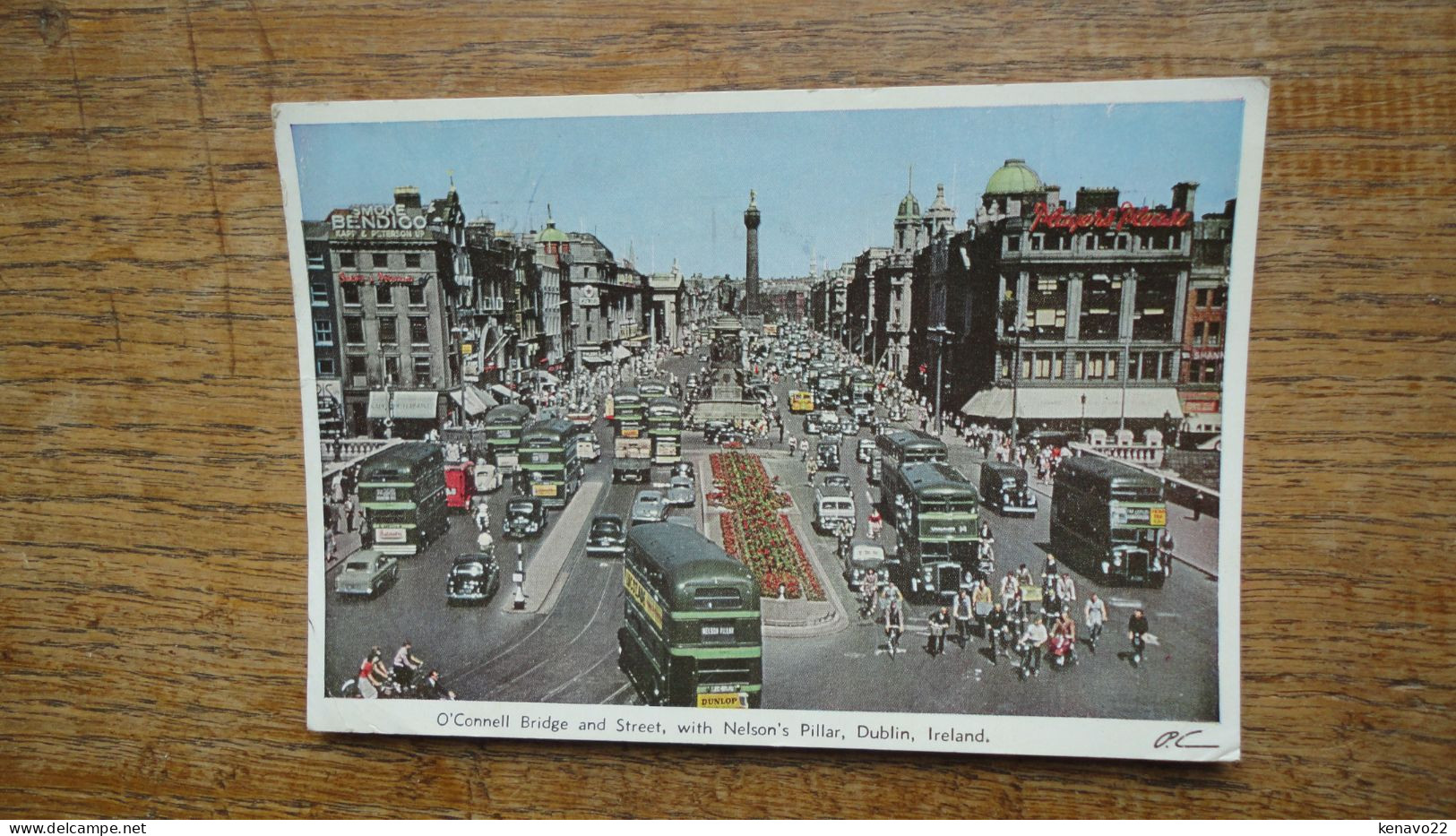 Irlande , Dublin , O'connell Bridge And Street , With Nelson's Pillar " Beau Timbre " - Dublin