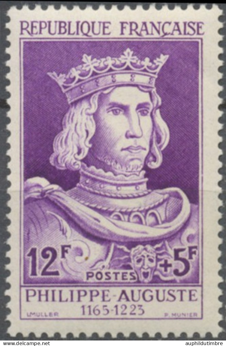 Célébrités Du XIIe Au XXe Siècles. Philippe-Auguste, Roi De France 1180-1223 Neuf Luxe ** Y1027 - Unused Stamps