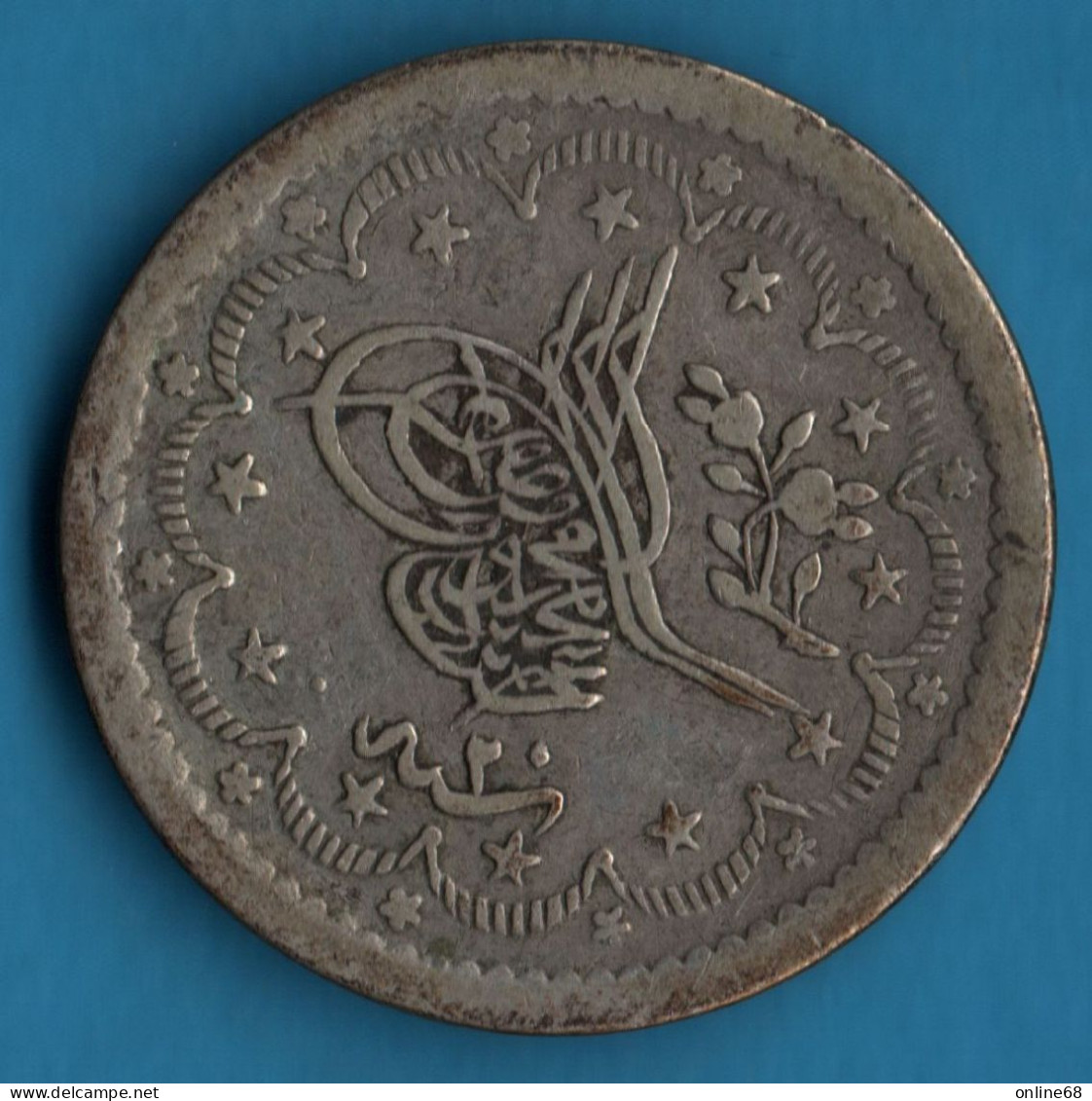 TURKEY EMPIRE OTTOMAN 5 KURUS 1255 (1858) KM# 673 Argent 830‰ Silver Abdul Mejid - Turquia