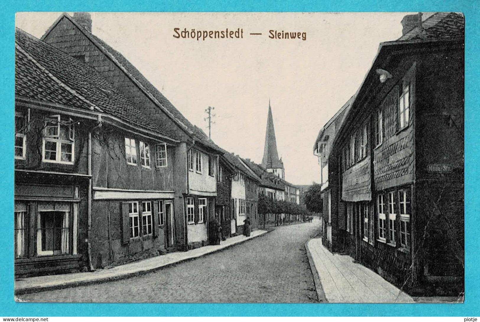 * Schöppenstedt - Wolfenbuettel (Nedersaksen - Deutschland) * (Fabian & Co 11980) Steinweg, Kirche, église, Old, Rare - Wolfenbüttel
