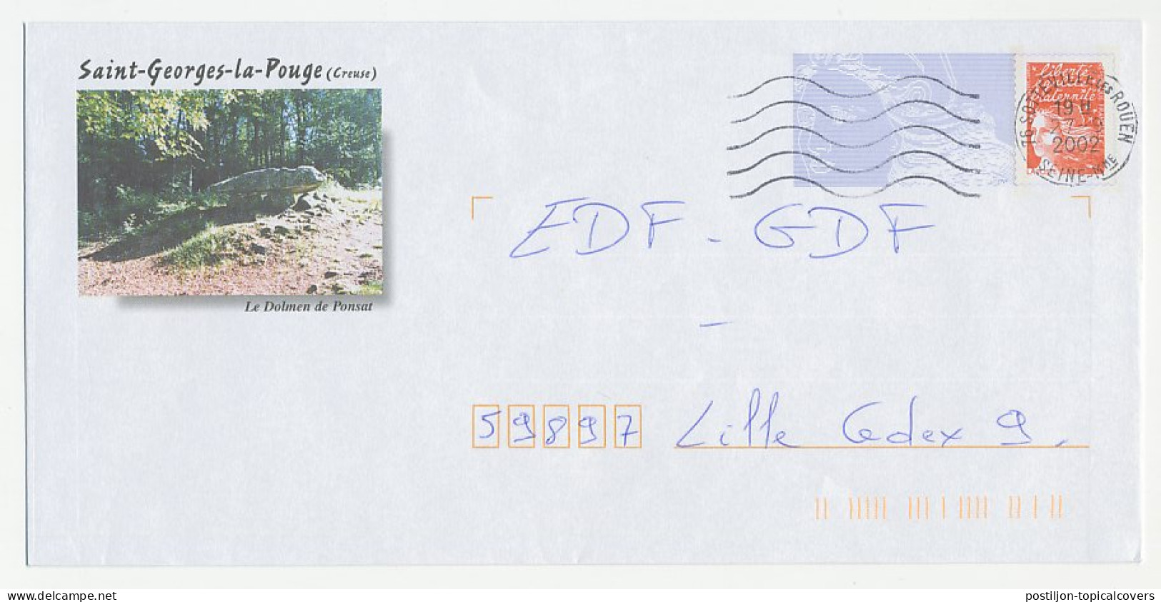 Postal Stationery / PAP France 2002 Dolmen - Grave - Megalith - Préhistoire