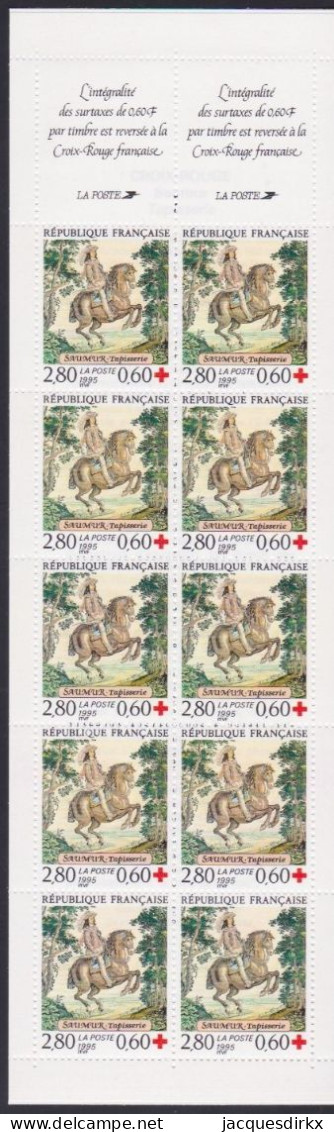 France  .  Y&T   .   C 2044  (2 Scans, Non-plié )   .    **    .     Neuf Avec Gomme Et SANS Charnière - Croix Rouge
