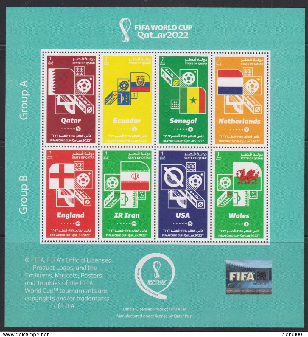 Soccer World Cup 2022 - Football - QATAR - Sheet MNH Group A-B - 2022 – Qatar