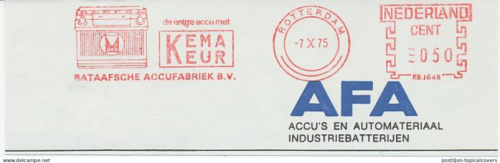 Meter Cut Netherlands 1975 Battery - Other & Unclassified