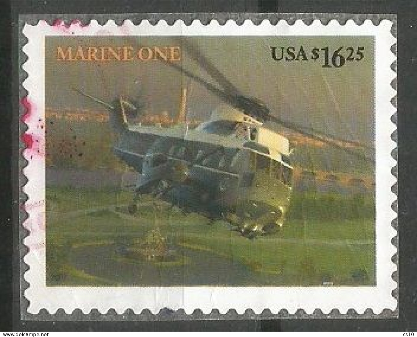 USA 2007 HV Express Mail $ 17.95 President Helicopter Marine One SC. # 4145 In VFU Condition - Expres & Aangetekend