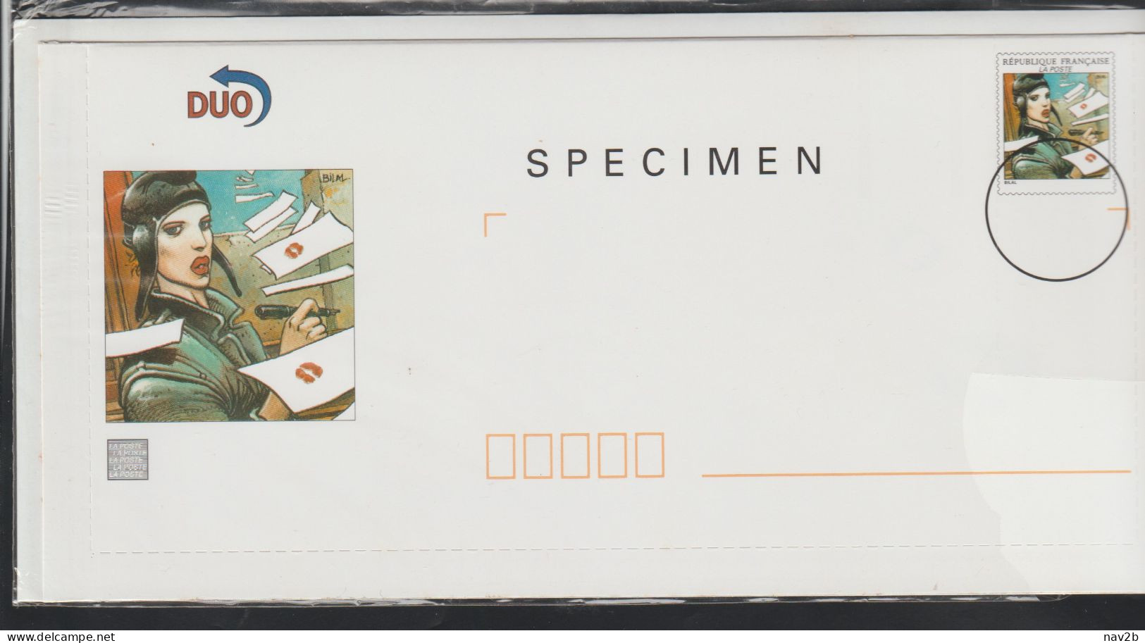 Entier Duo Spécimen Avec Une Enveloppe Pap,sa Carte Et Une Carte-lettre Réponse . - PAP: TSC Und Halboffizielle Aufdrucke