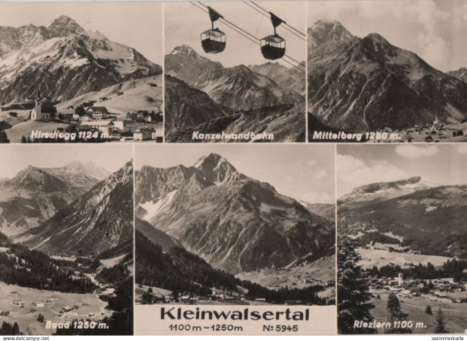 78006 - Österreich - Kleinwalsertal - Mit 6 Bildern - Ca. 1960 - Kleinwalsertal