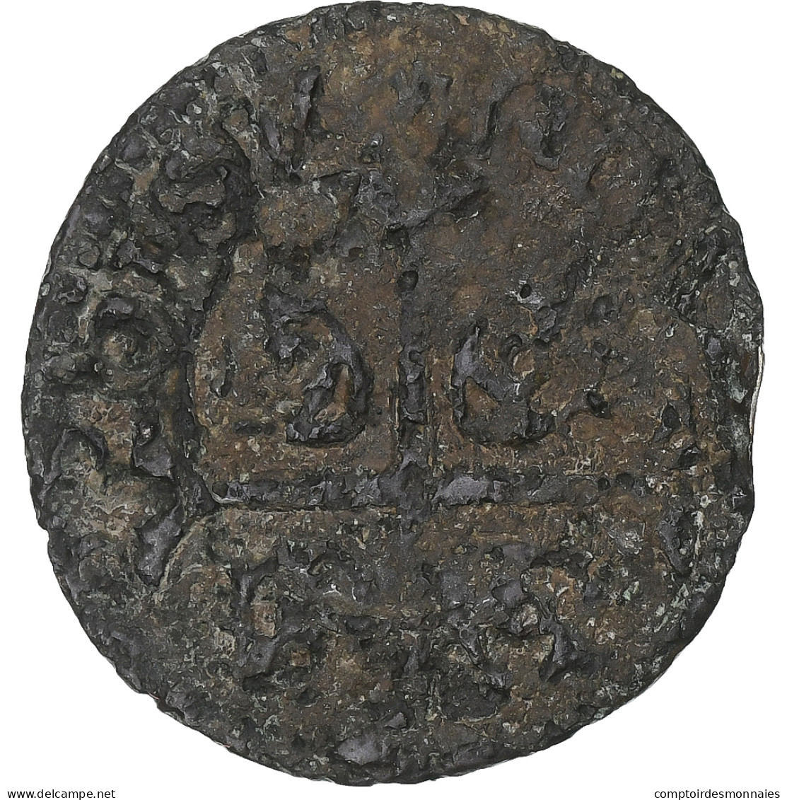 France, Louis XIII, Douzain, 1622-1629, Billon, B+, Gadoury:19 - 1610-1643 Louis XIII The Just