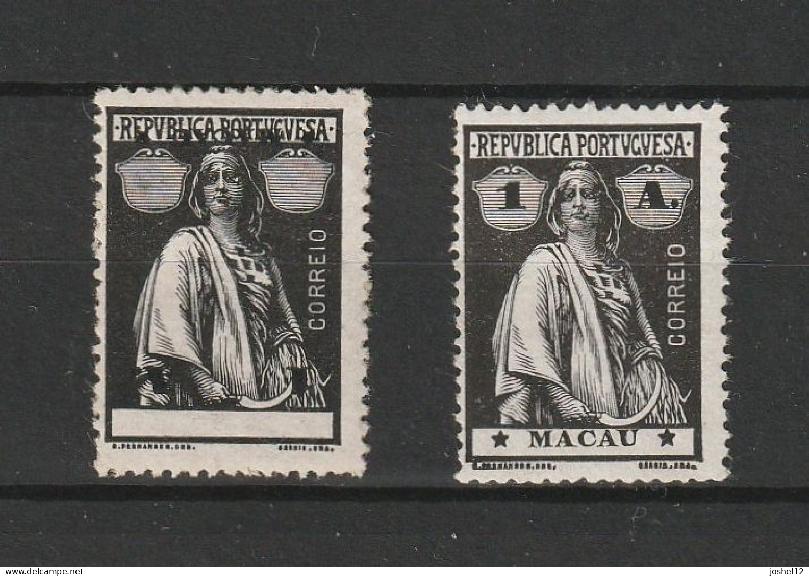 Macau Macao 1913 Ceres 1a Inverted. MH - Ungebraucht