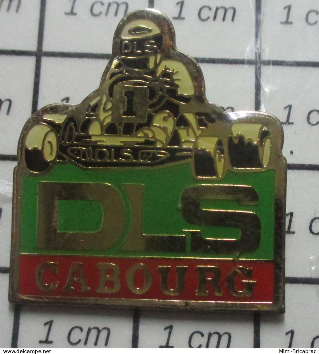 511D Pin's Pins / Beau Et Rare / THEME : SPORTS / AUTOMOBILE DLS CABOURG KARTING - Car Racing - F1