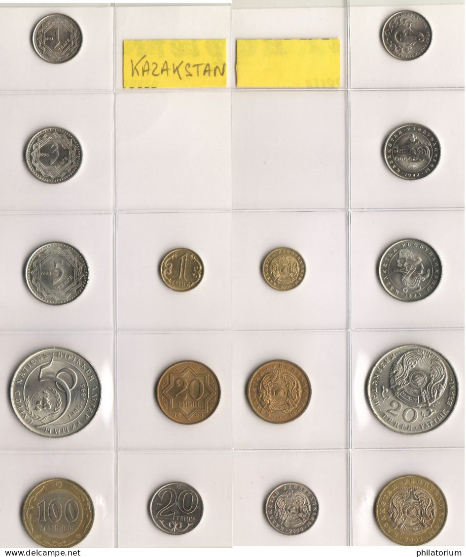 KAZAKHSTAN  8 Pièces Différentes, KAZAKSTAN, - Kazakistan