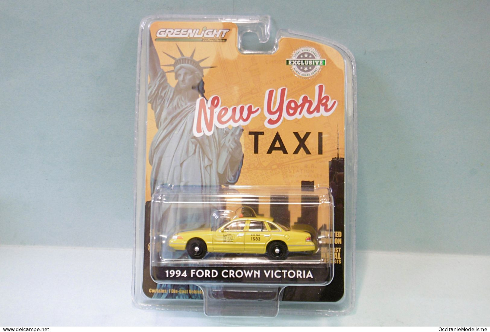 Greenlight - FORD CROWN VICTORIA 1994 New York Taxi Réf. 30206 1/64 - Autres & Non Classés
