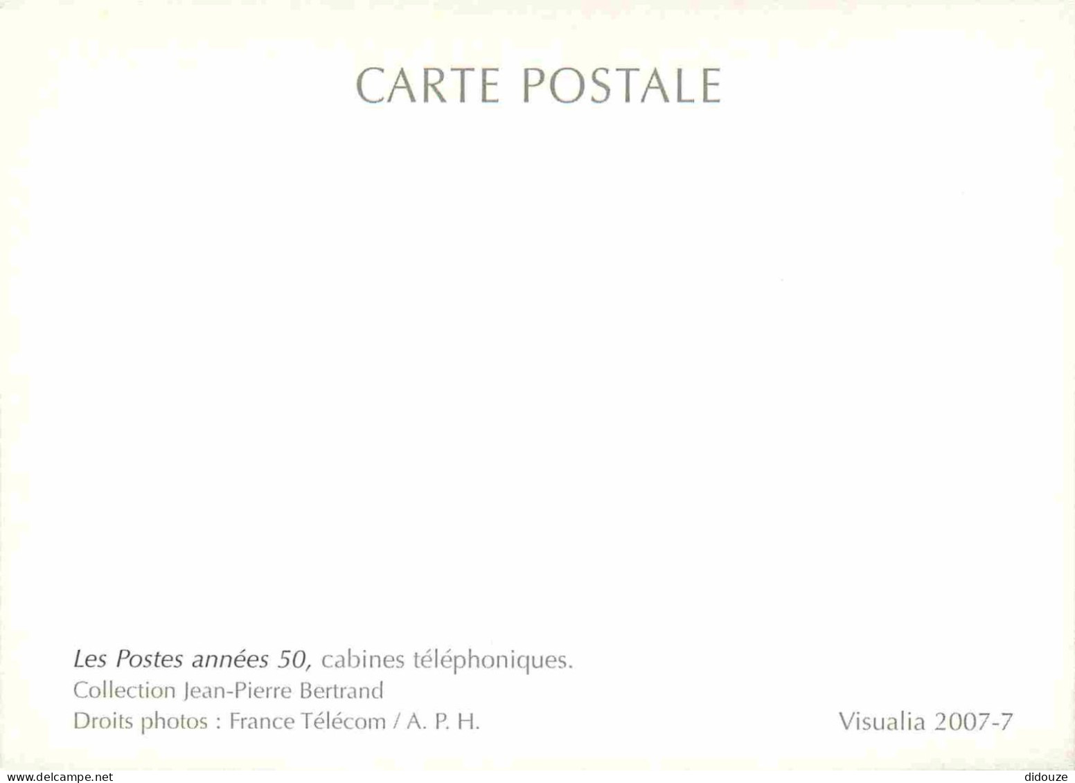 Reproduction CPA - Poste Et Facteurs - Les Postes Années 50 - Cabines Téléphoniques - Visualia 2007-7 - CPM - Voir Scans - Postal Services