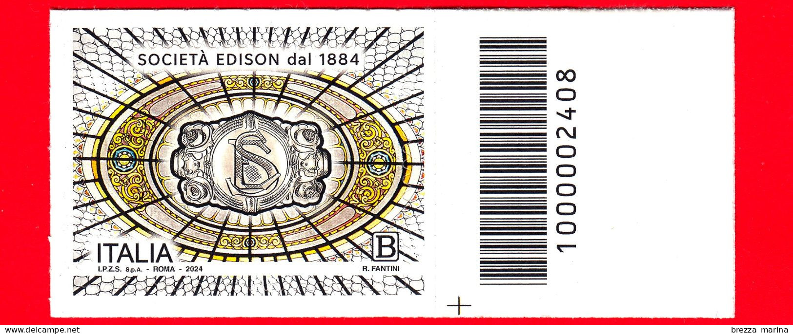 Nuovo - MNH - ITALIA - 2024 - 140 Anni Della Società Edison - B - Barre 2408 - Barcodes