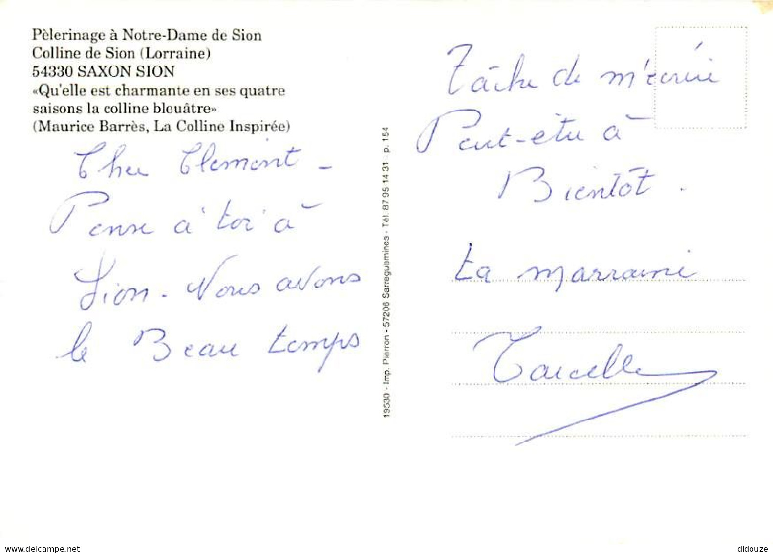 54 - Vezelise - Sion - Multivues - CPM - Voir Scans Recto-Verso - Vezelise