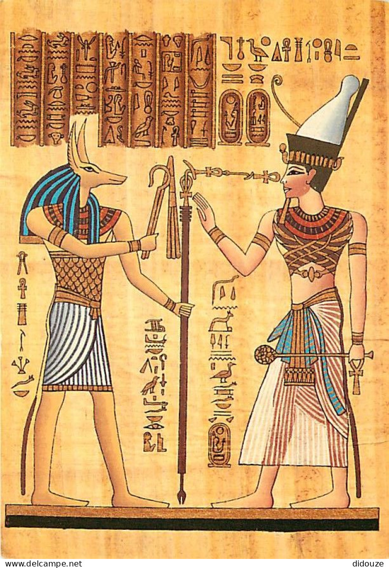 Egypte - Antiquité Egyptienne - Seti I And Anubis - Voir Timbre - CPM - Voir Scans Recto-Verso - Musées