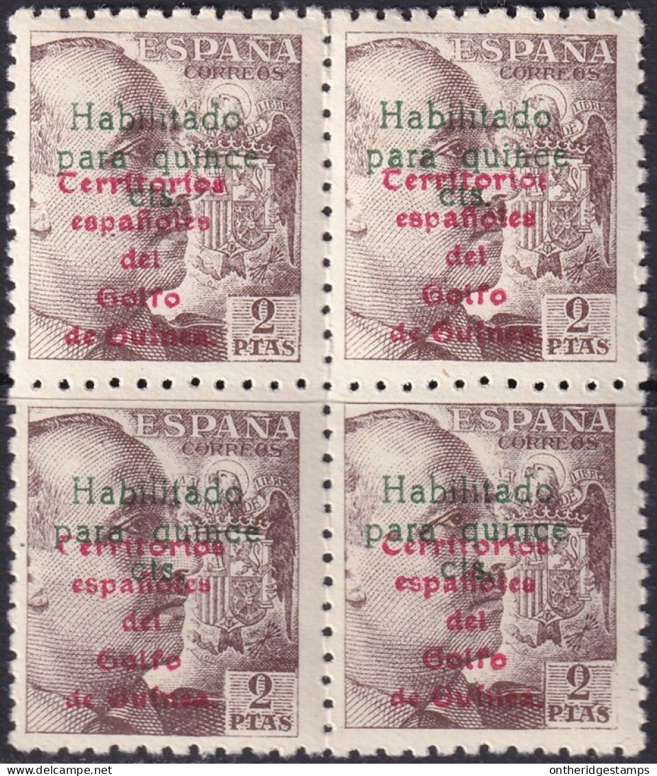 Spanish Guinea 1949 Sc 303 Ed 274 Block MNH** - Guinea Espagnole