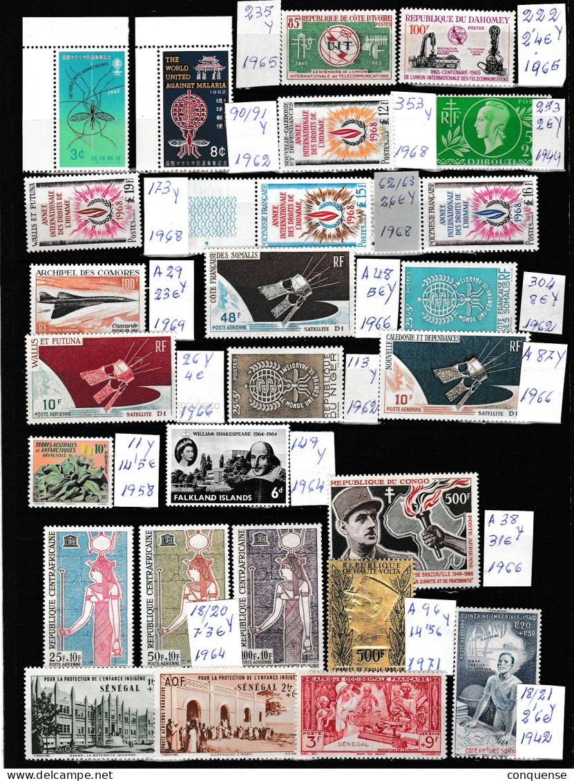 LOTE  DEL  MUNDO  BUEN  LOTE  **  MNH  ALTO  VALOR  NUMEROS  YVERT  EN  FOTO - Africa (Other)