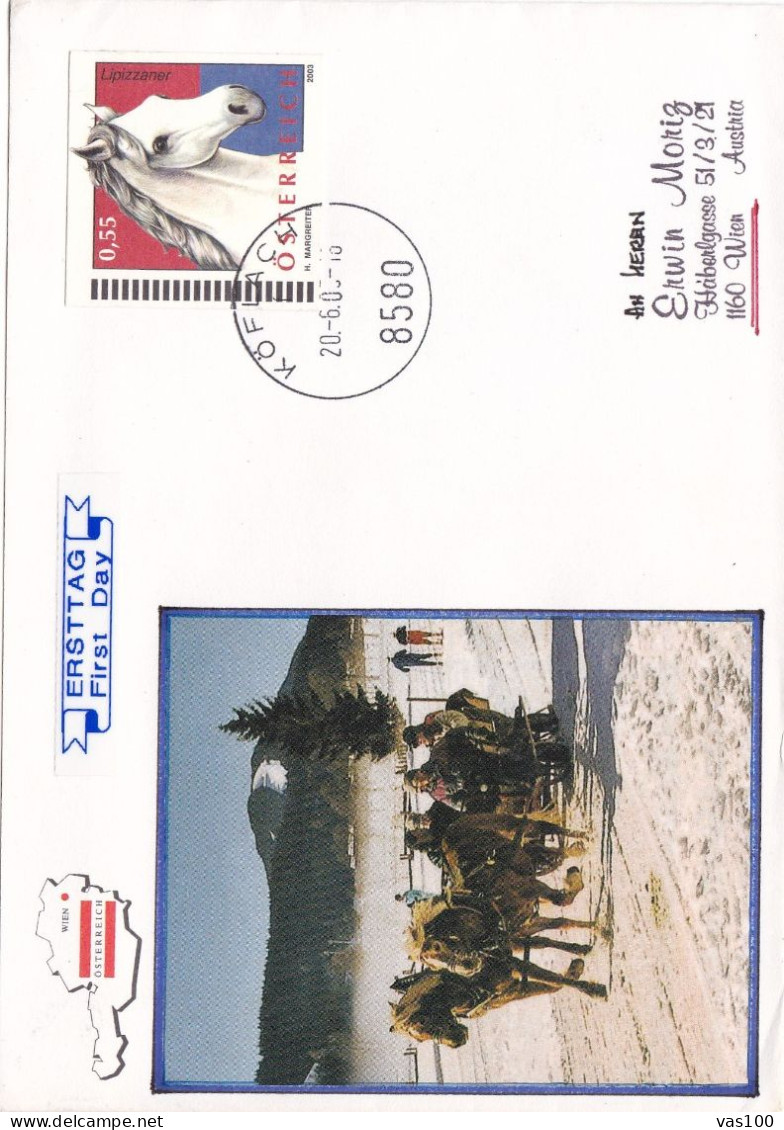 Austria / Oesterreich 2003 HORSES COVERS FDC - Horses