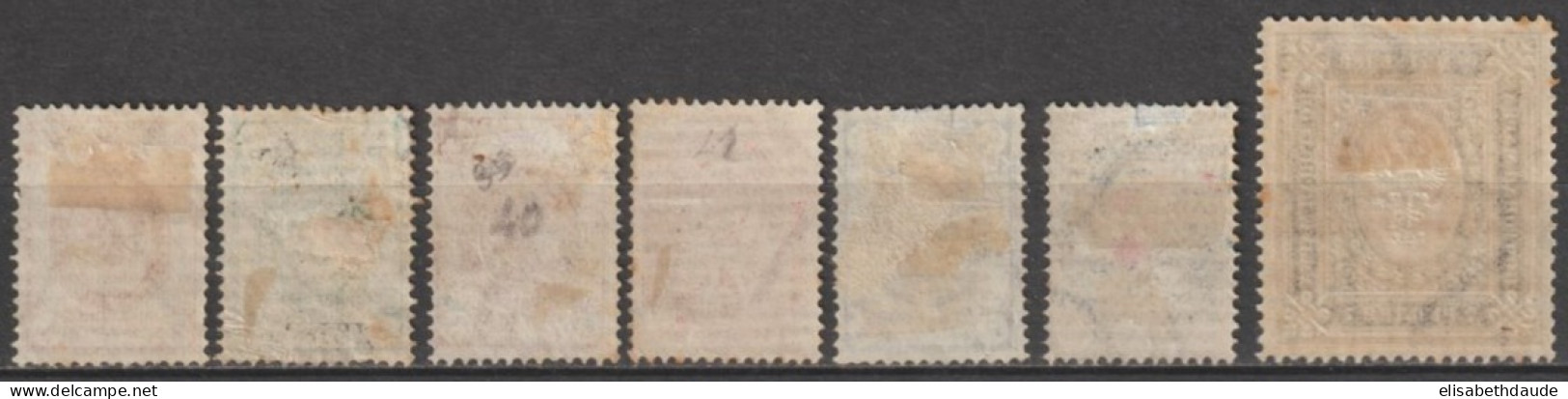 RUSSIE - 1889 - YVERT N°38/41+43/44 (*) SANS GOMME + 54B * MH - Unused Stamps