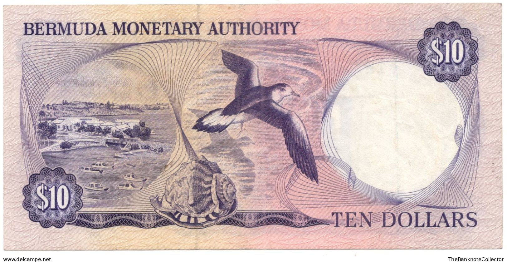 Bermuda 10 Dollars 1978 P-30 QEII VF+ Prefix A/1 - Bermuda