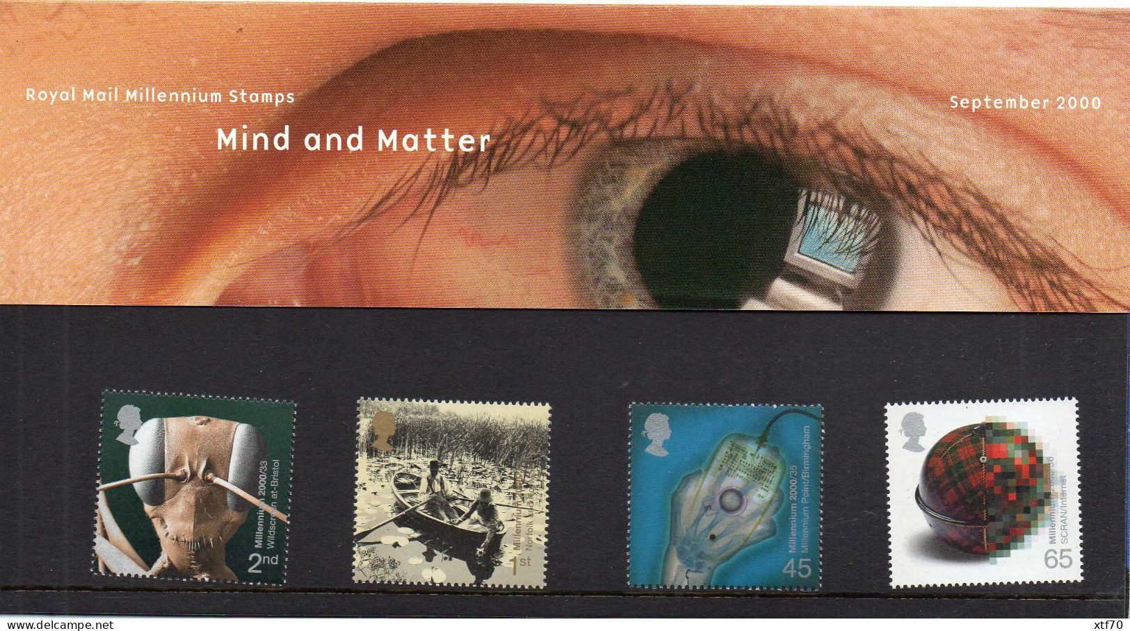 GREAT BRITAIN 2000 Millennium Projects: Mind And Matter Presentation Pack - Presentation Packs