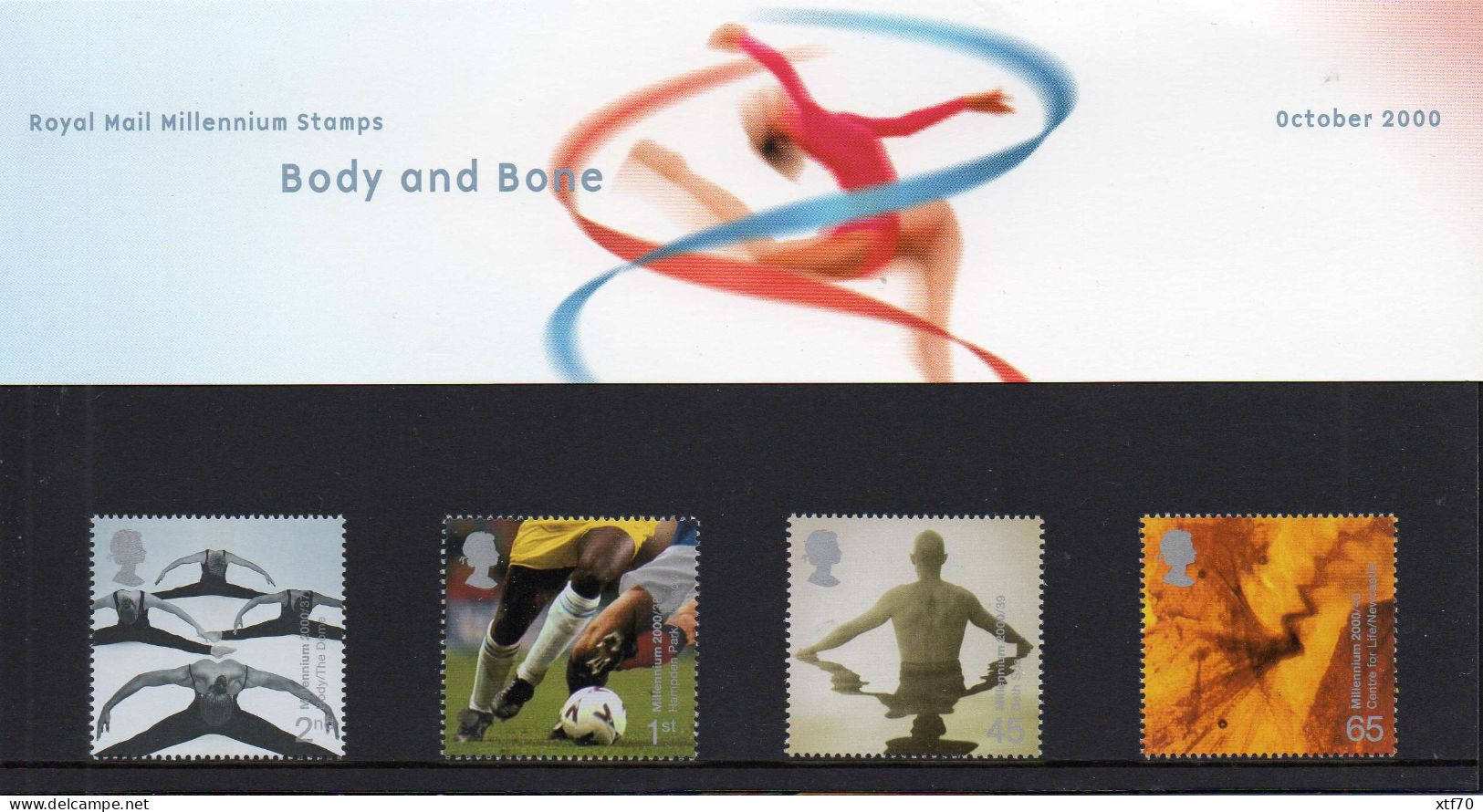 GREAT BRITAIN 2000 Millennium Projects: Body And Bone Presentation Pack - Presentation Packs