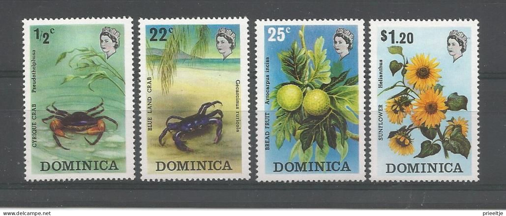Dominica 1973 Fauna & Flora  Y.T. 362/365 ** - Dominique (...-1978)