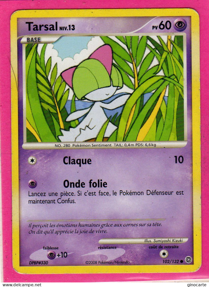 Carte Pokemon 2008 Diamant Et Perle Merveilles Secretes 102/132 Tarsal 60pv Occasion - Diamant Und Perl