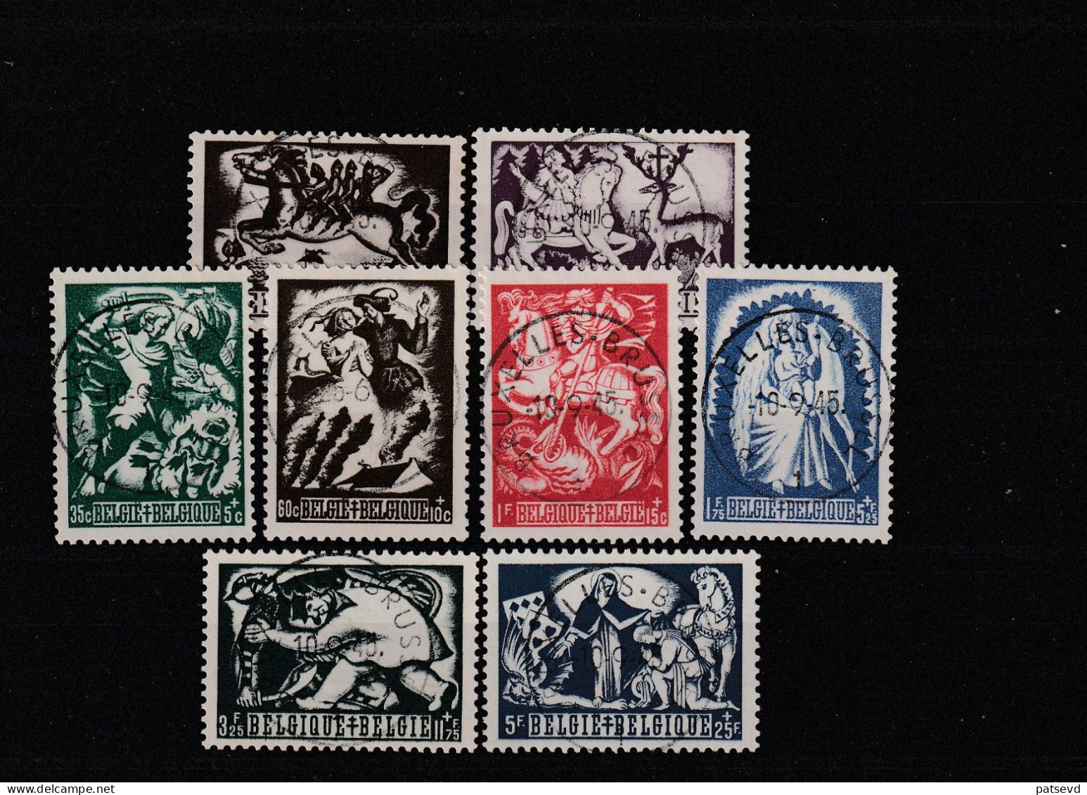 653/660 Légendes Belges Oblit/gestp Centrale - Used Stamps