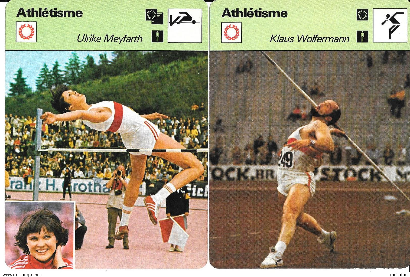GF1897 - FICHES RENCONTRE - ARMIN HARY - KLAUS WOLFERMANN - GUIDO KRATSCHMER - ULRIKE MEYFARTH - Leichtathletik