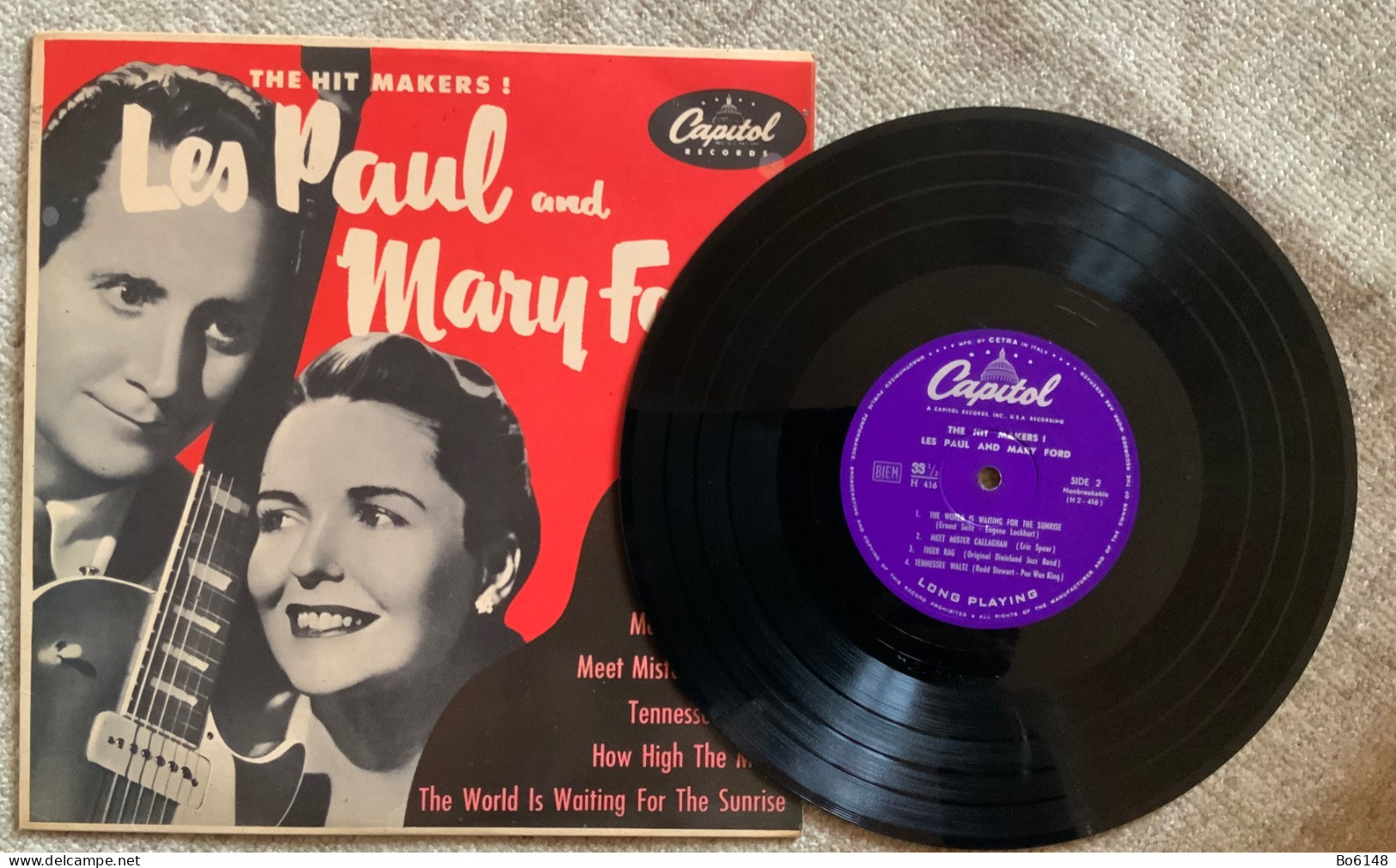 Disco 33 1/3 Giri Anni ‘50/60 : LES PAUL And MARY FORD Ed. Capitol H 416 - Country & Folk