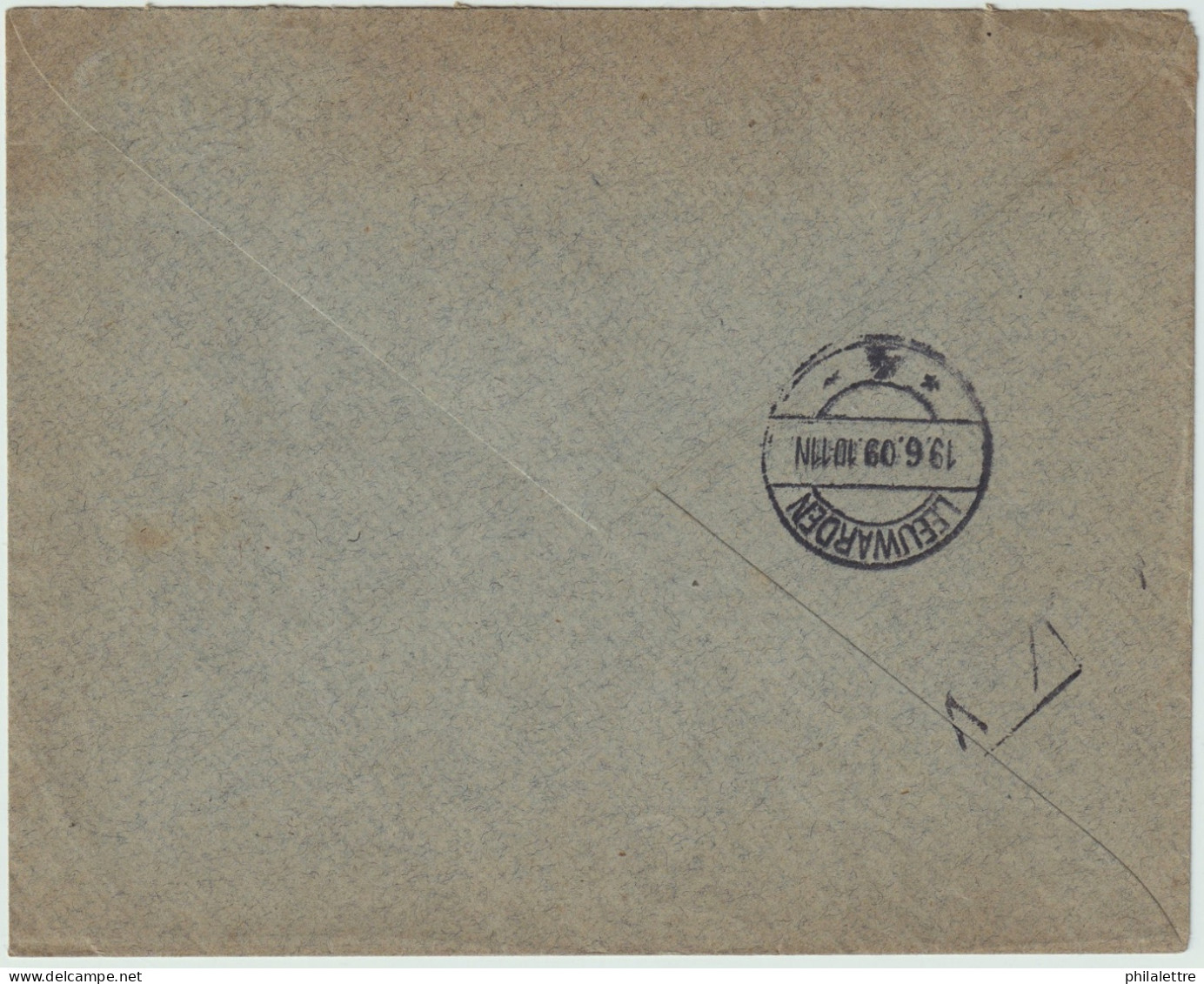 ESPAGNE/ESPAÑA 1909 Ed.248 En Sobre Con Membrete “Luis Ferrer Perez" De Málaga à Holanda - Lettres & Documents