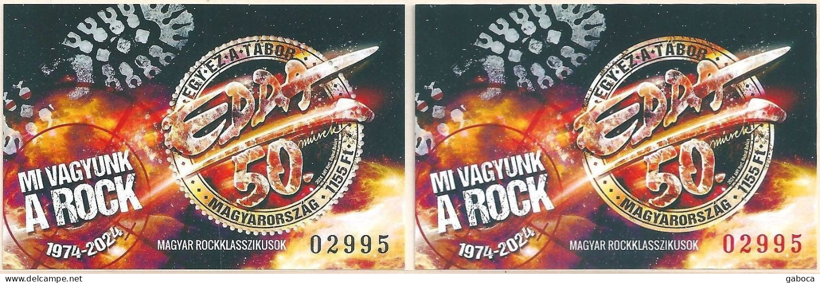 C5850 Hungary Music Rock Group EDDA Anniversary Perf+Imperf S/S Tirage 4000 - Muziek