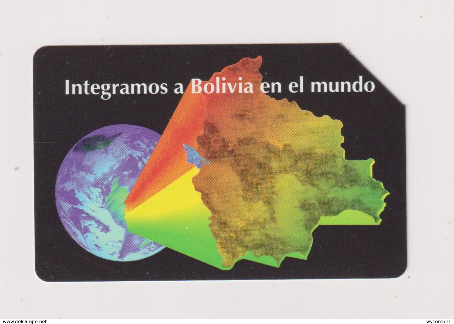 BOLIVIA -   Map And Globe Urmet Phonecard - Bolivia